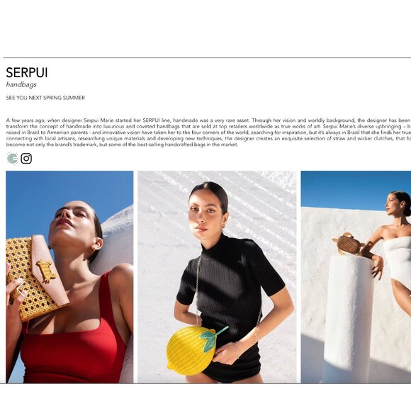 SERPUI Black Shiny Woven Straw Bamboo Top Handle Convertible Crossbody Bag - Picture 14 of 14